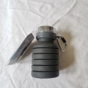 Collapsible grey watter bottle